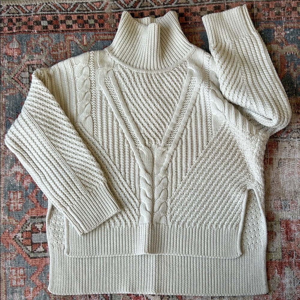 Cozy Cream Turtleneck Sweater